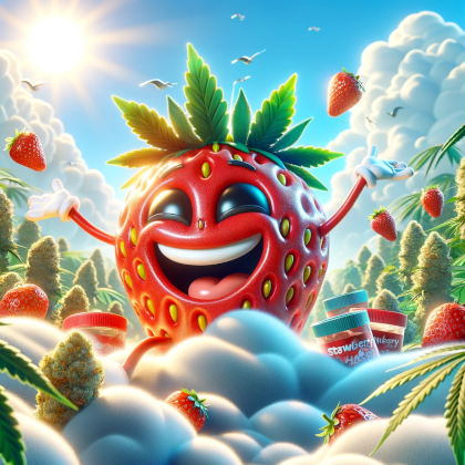 Strawberry Haze Sativa Dominant Hybrid creative