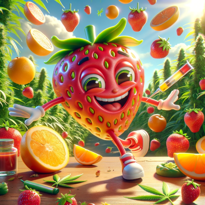 Strawberry Tangie Sativa Dominant Hybrid creative