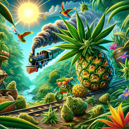 Pineapple Express Sativa Dominant Hybrid creative